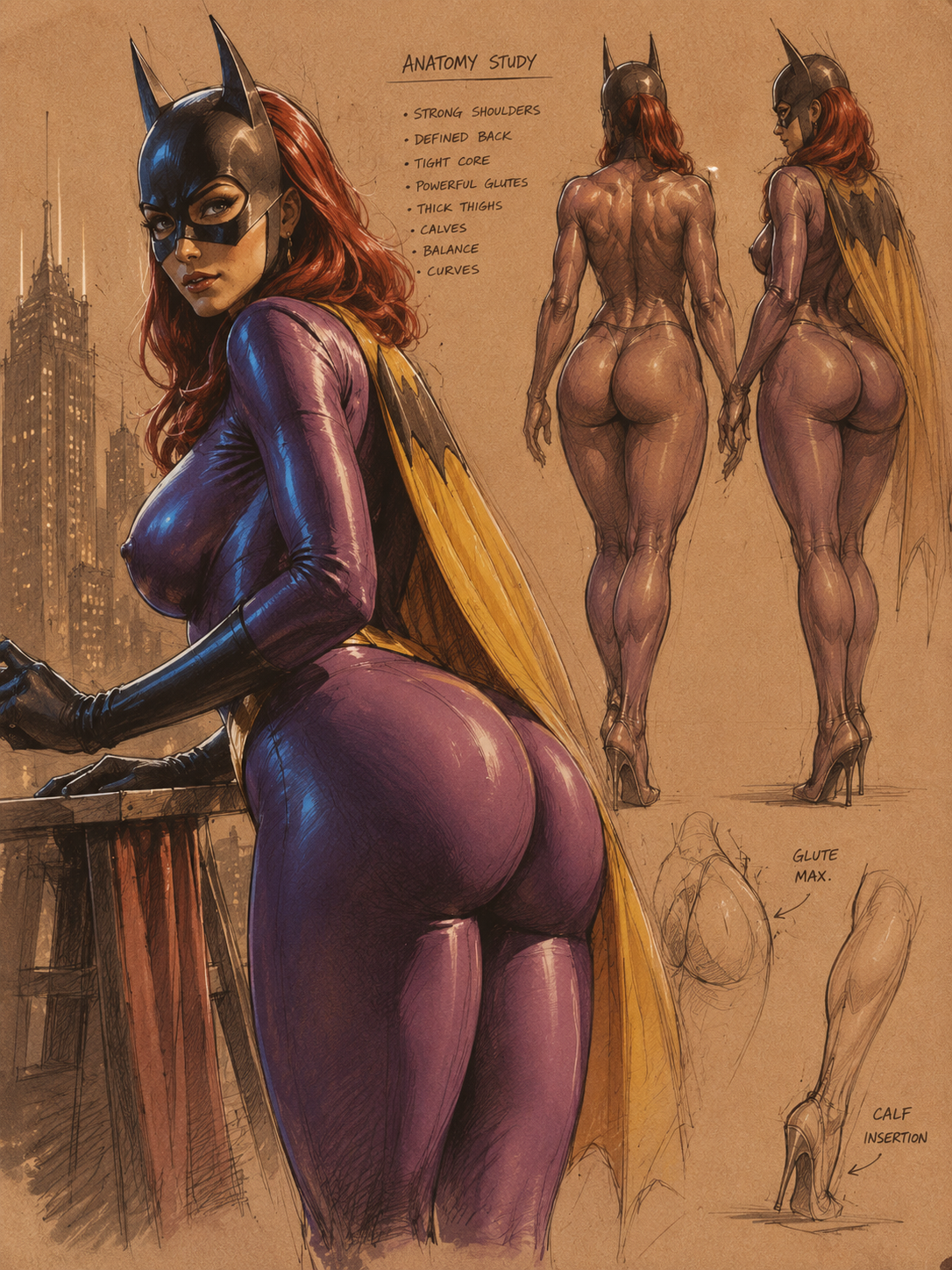 Batgirl on Motorcycle